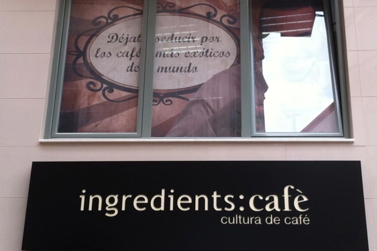 letrero luminosos ingredients cafe malaga